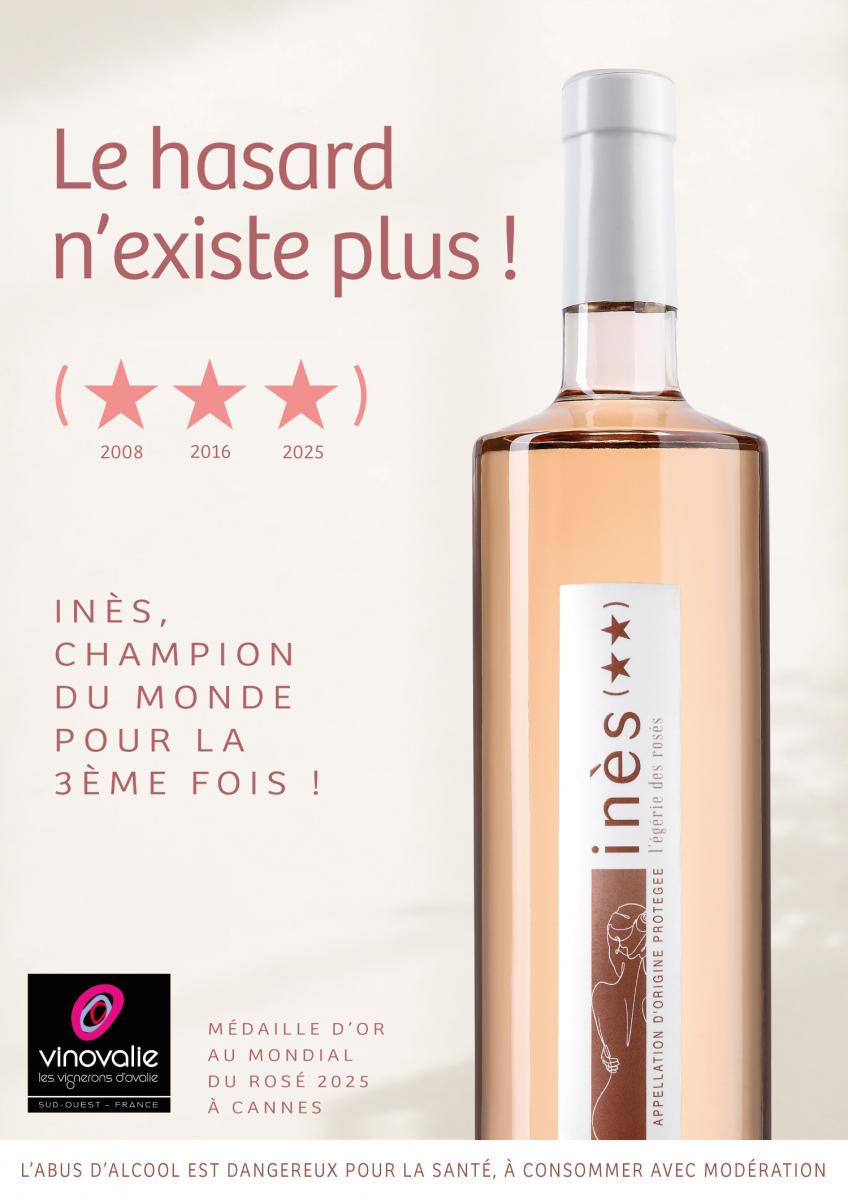 Inès 3 fois champion du monde des rosés