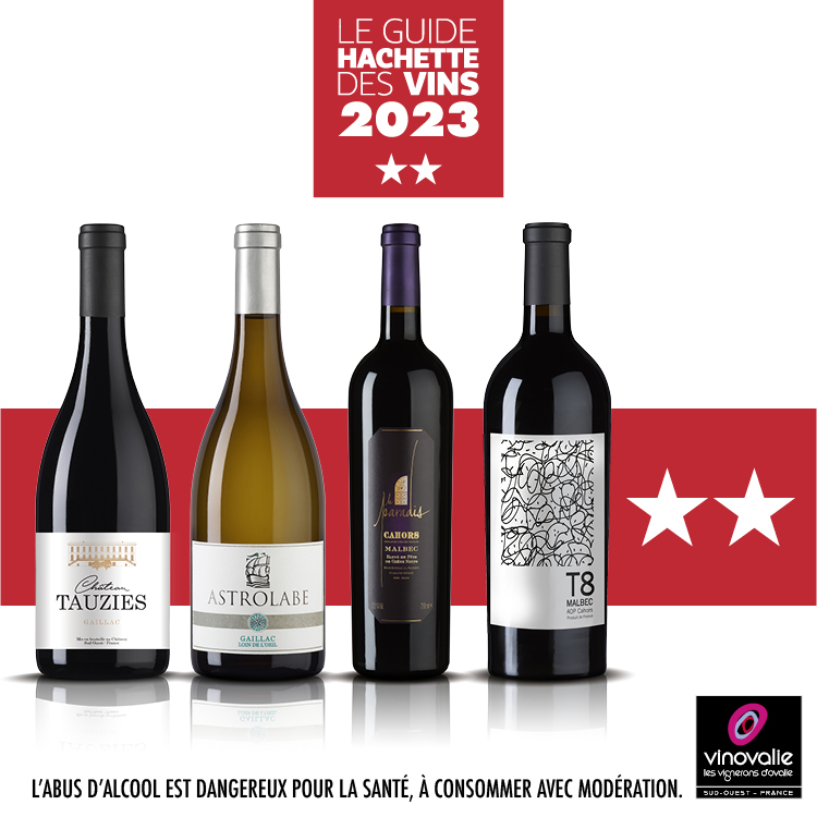 vins vinovalie 2 étoiles au guide hachette des vins 2023