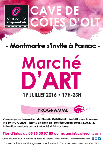 Affiche Marché d'Art Parnac