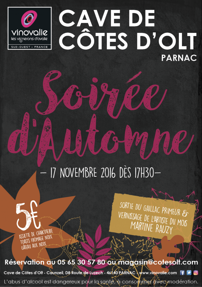 Soirée d'Automne Cave des Côtes d'Olt